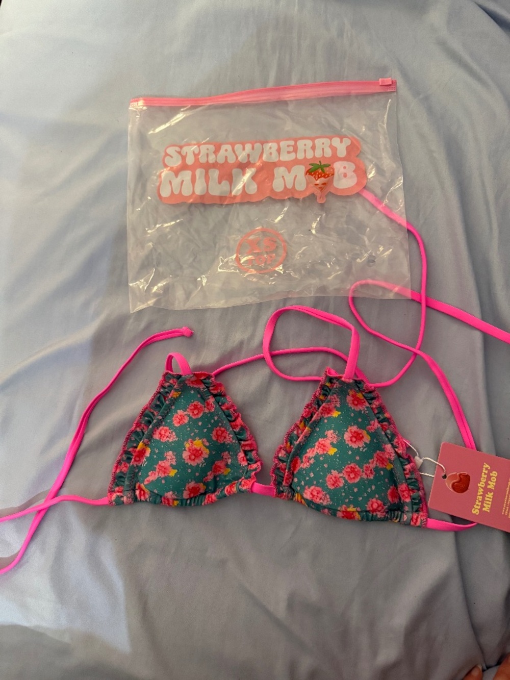 Strawberry Milk Mob Bikini Top
